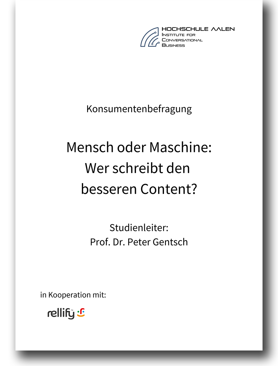 Studie: Mensch oder Maschine - wer schreibt den besseren Content?