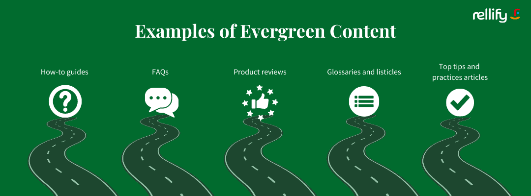 Evergreen content can come in many shapes and forms. These examples prove it to be content that will answer customers questions, while standing the test of time.